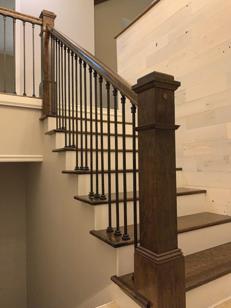 Stair Rail Diy Railing Installation, How To Build Wooden Stair Railing