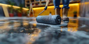 Painting a concrete floor