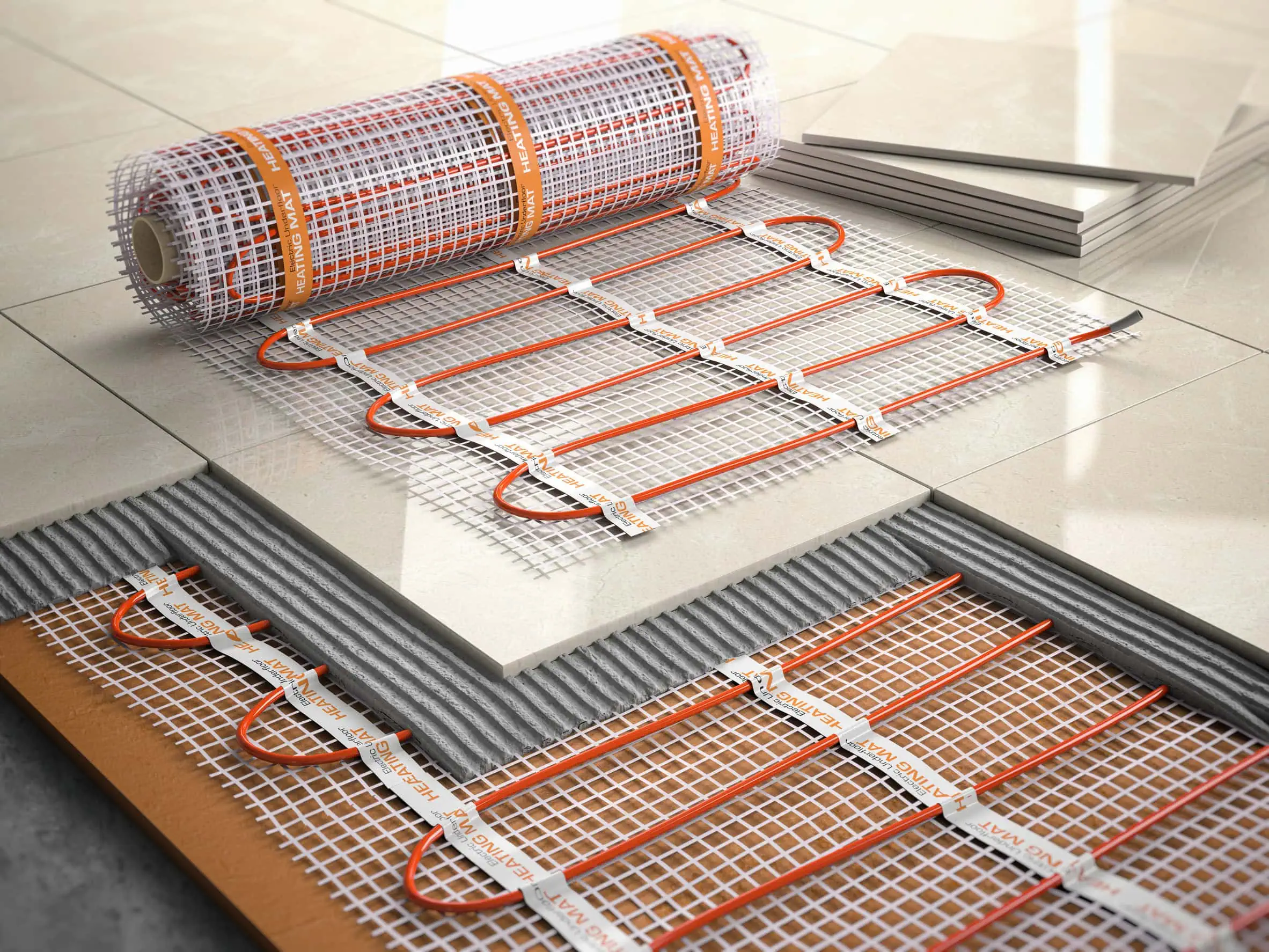 Radiant floor heating system