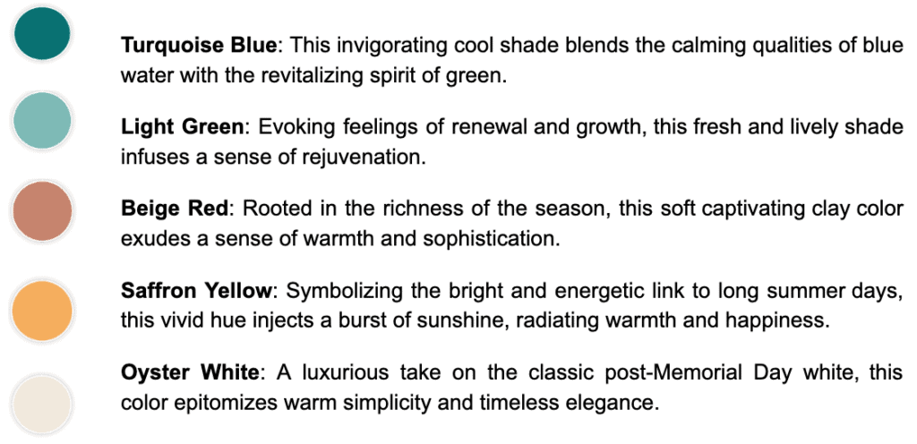 Blue Star Summer Palette color chart