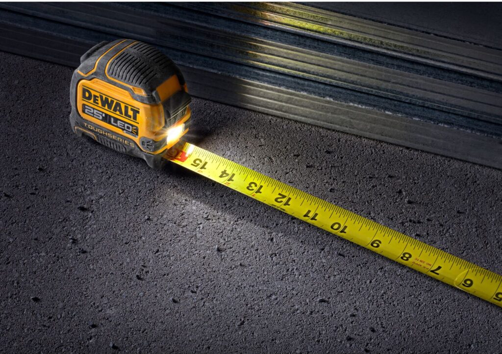 dewalt lighted tape measure