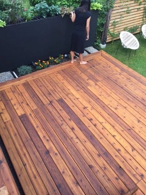 Deck stained with Armstrong-Clark