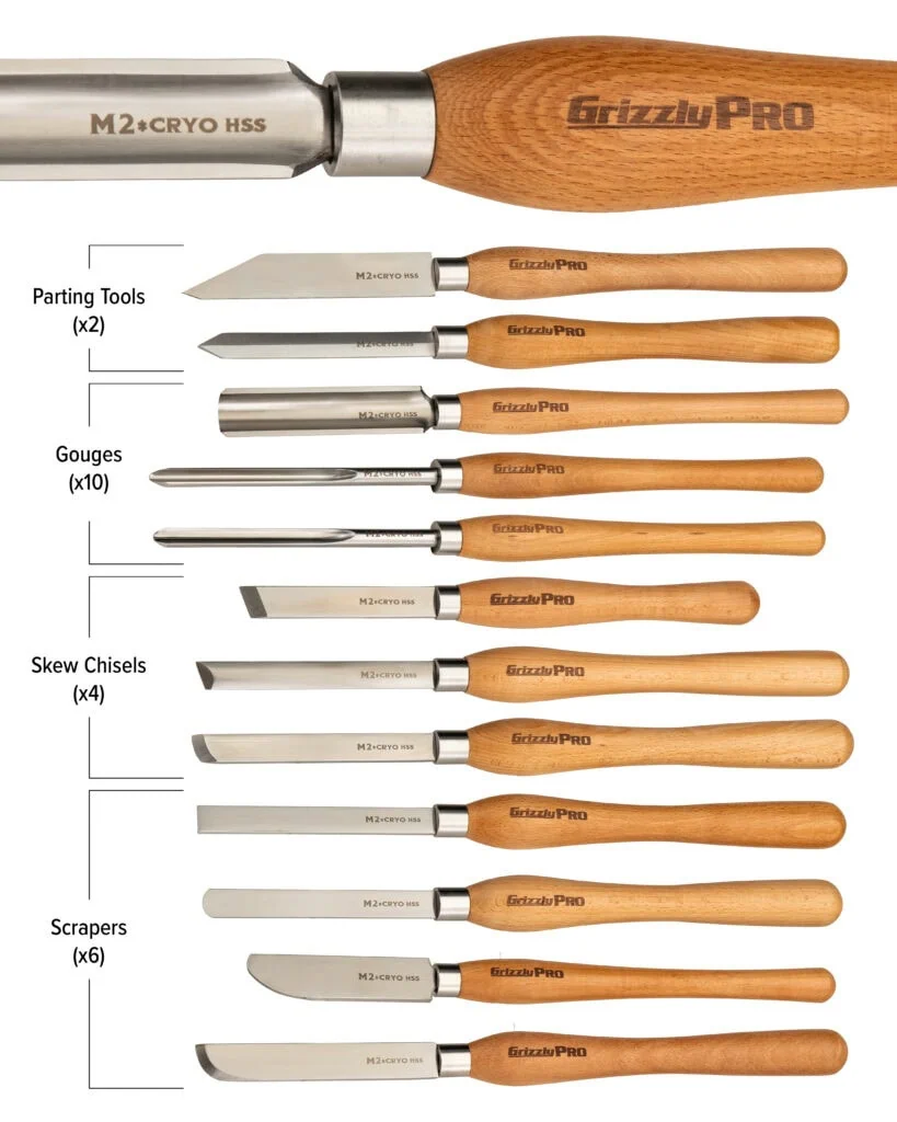 Grizzly Woodturning Tools