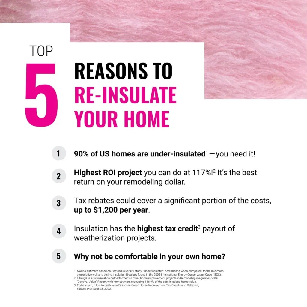 Top 5 Reasons to Re-insulate Your Home