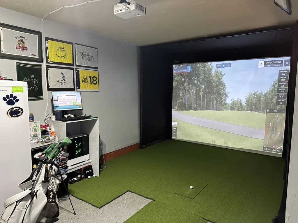 Golf Simulator install is complete and ready to enjoy!