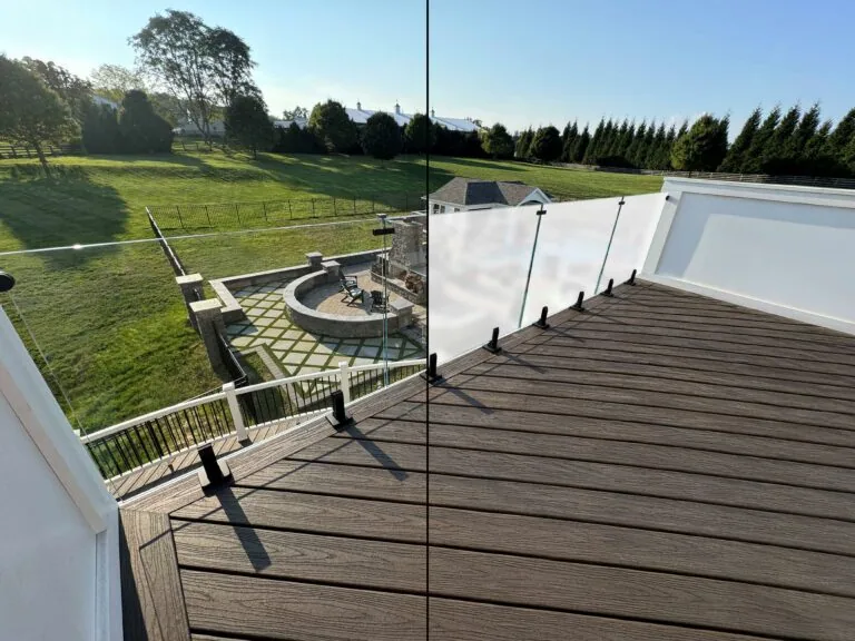 IG Switch™ Railing - Clear vs Opaque