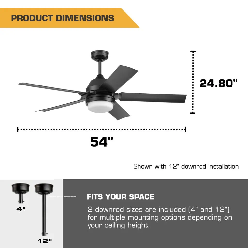 MULE F5 Wet-Rated Ceiling Fan