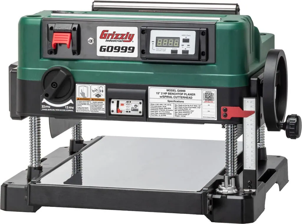 New Grizzly Benchtop Planer