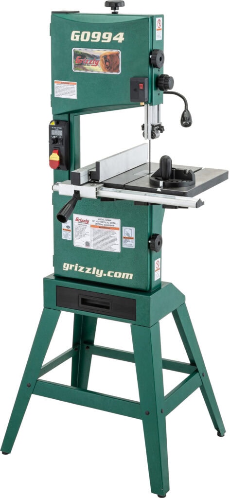Grizzly Industrial Announces New 10" Vertical Metal-Cutting Bandsaw for Small Shops and Hobbyists