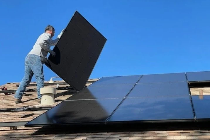 Solar panel installation