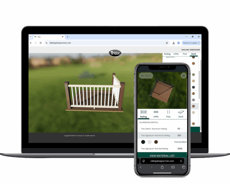 Trex Deck Railing Designer