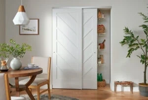 Johnson Hardware’s single-wheeled hanger sets in its single-bypass system 1166