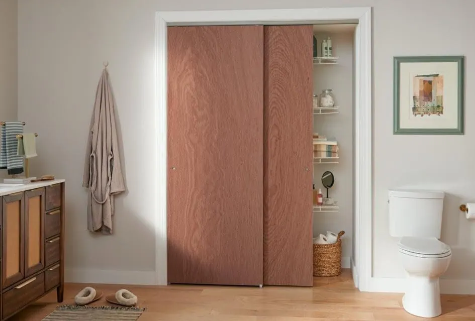 Johnson Hardware’s single-wheeled hanger sets in its single-bypass system 1166