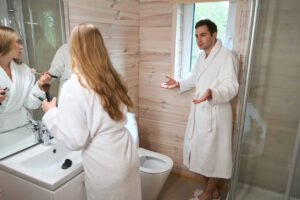 Bathroom divorce