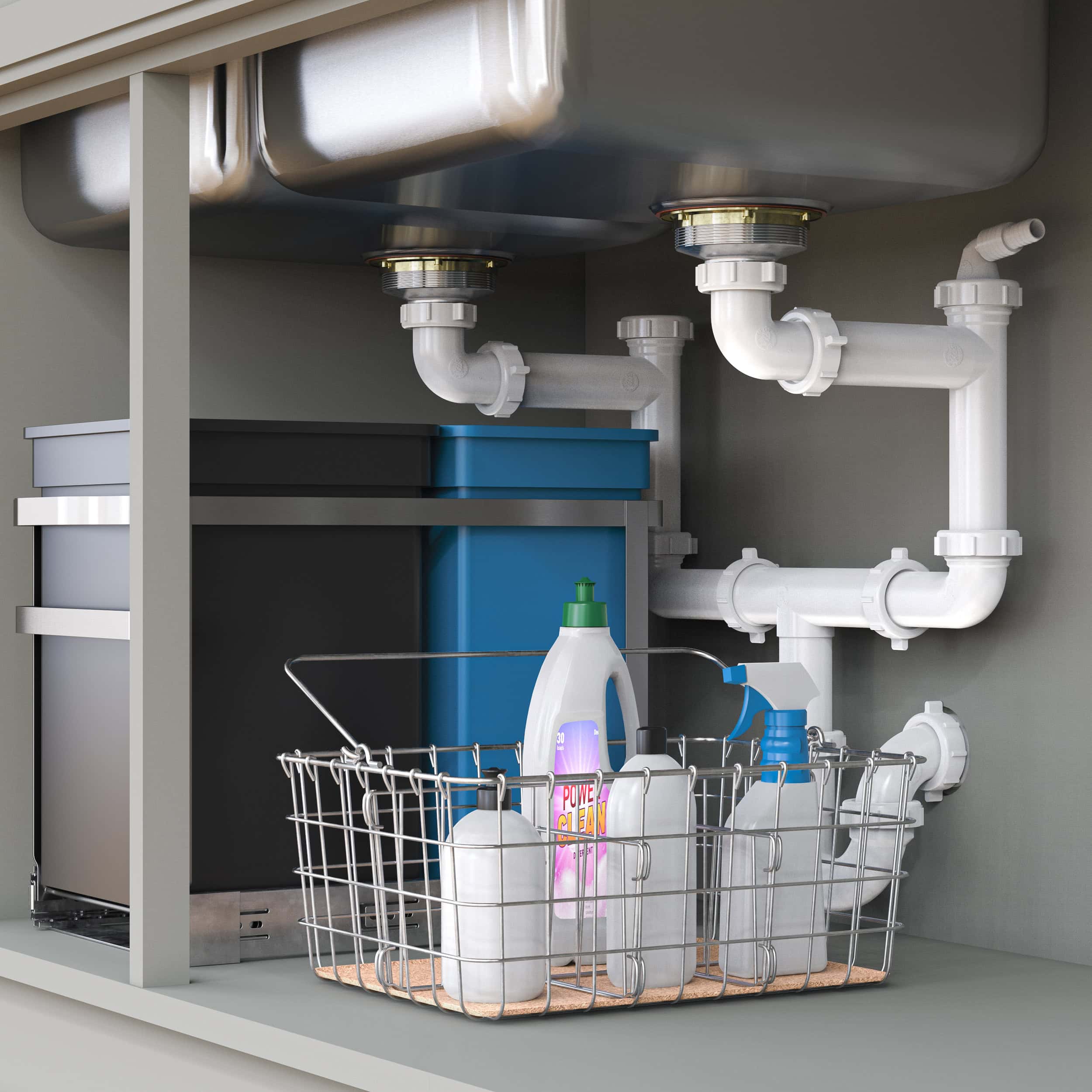 Dearborn space-saving sink drain kits
