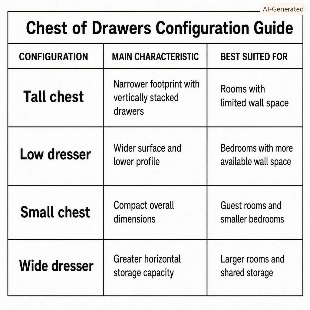 Chest of Drawers Configuration Guide