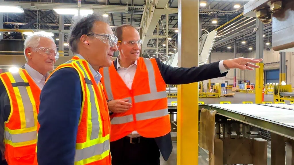Trex CEO Adam Zambanini with company founders Roger Wittenberg and Andrew Ferrari