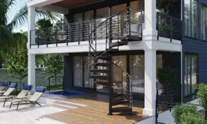 Aluminum Spiral Stair
