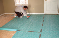 Installing snap flooring